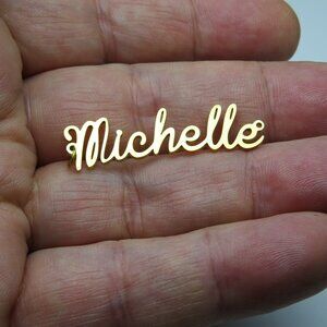 14k Gold Name Plate MICHELLE